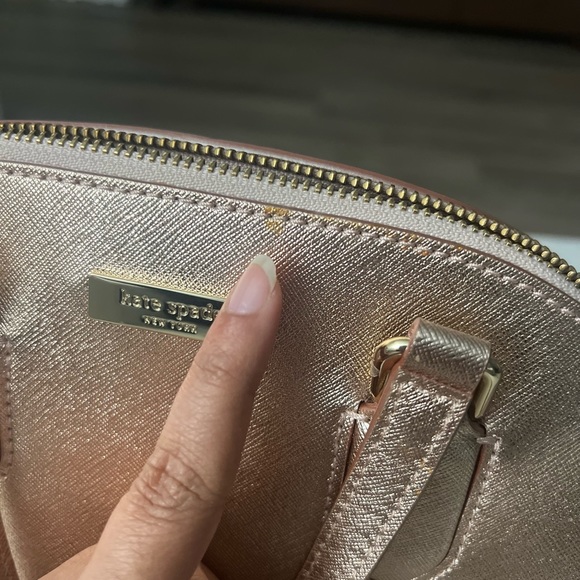 NWT Kate Spade Mini Riley Laurel Way Rose Gold - Picture 5 of 8